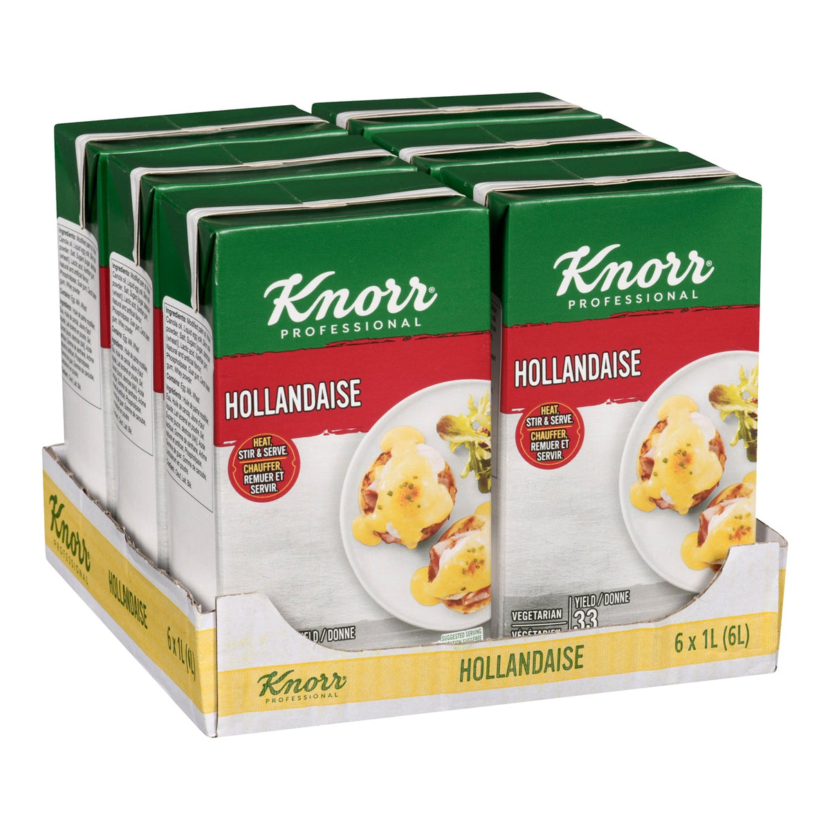 Sauce Hollandaise Tetra Ready To Use - 6 x 1 L - Repertiore - Restaurant and Foodservice Ingredients - Canadian Distribution - Ships Free Within Canada on Orders Above CAD $199