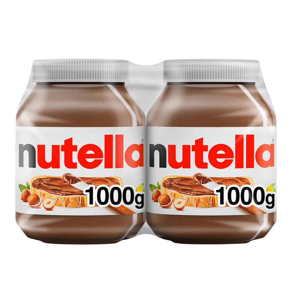 Spread - 4 Cases x 2 Jars x 1 kg - Nutella - Canadian Distribution - Ships Free Within Canada on Orders Above CAD $199