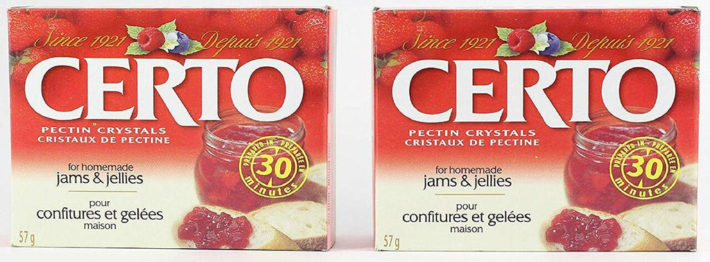 CERTO Pectin Crystals by Kraft for Jams & Preserves, Case 36pk x 57g - Product of Canada - Ships Free Within Canada on Orders Above CAD $199