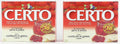 CERTO Pectin Crystals by Kraft for Jams & Preserves, Case 36pk x 57g - Product of Canada - Ships Free Within Canada on Orders Above CAD $199