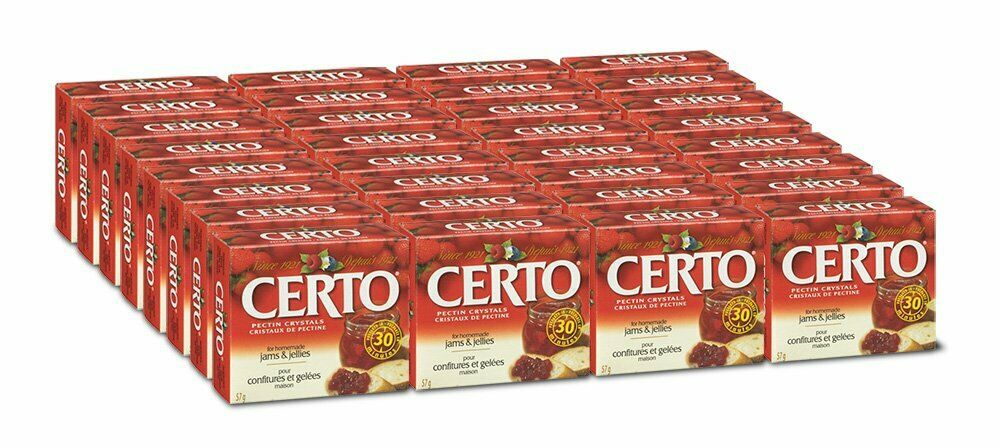 CERTO Pectin Crystals by Kraft for Jams & Preserves, Case 36pk x 57g - Product of Canada - Ships Free Within Canada on Orders Above CAD $199