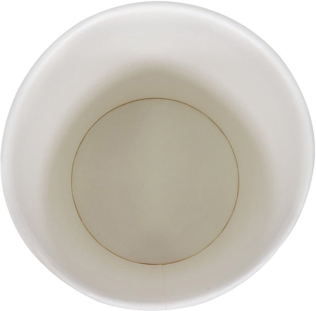 Morning Dew - 10 oz Squat Hot Paper Cup - Ripple - Kraft - 20 x 25 count